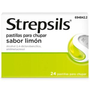 STREPSILS sabor a miel de limón 24 pastillas de dolor de garganta